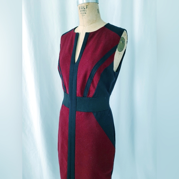 Iris Setlawke Burgundy and Black Dress - Picture 3 of 5